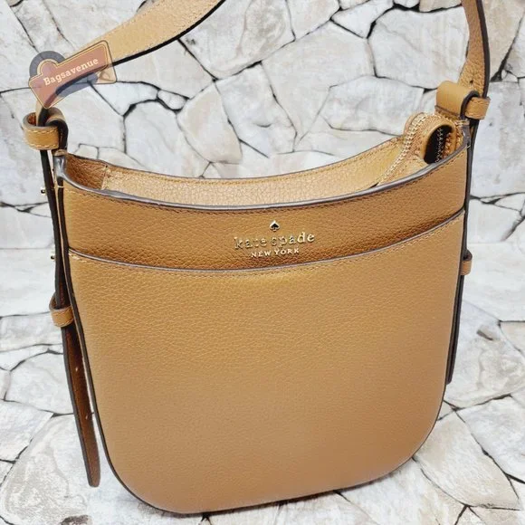 #bagsavenue fast ship Leila North South Top Zip Crossbody Warm Ginger Kate Spade - Picture 7 of 7